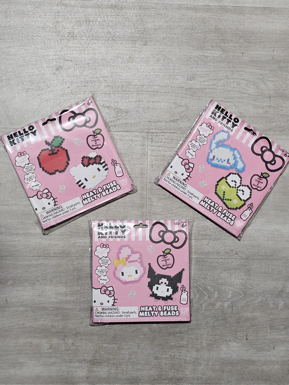 Hello Kitty Heat & Fuse Melty Beads Kit 3 packs